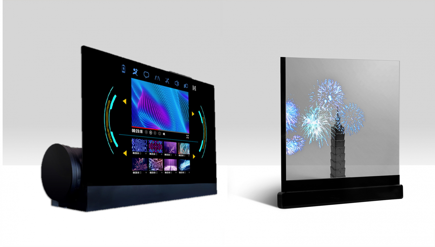 可卷式、折迭性、高透明